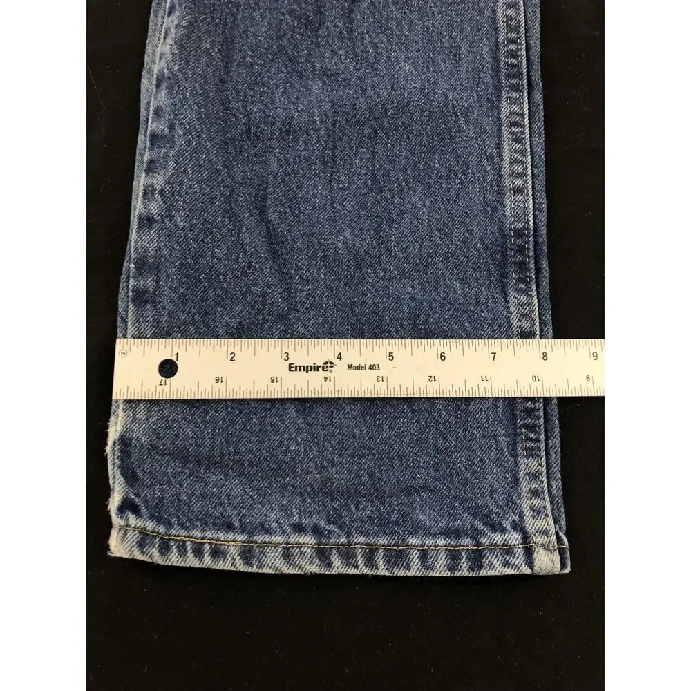 Wrangler Jeans Mens 34x30 Blue Medium Wash Regular Fit Straight Denim Pockets